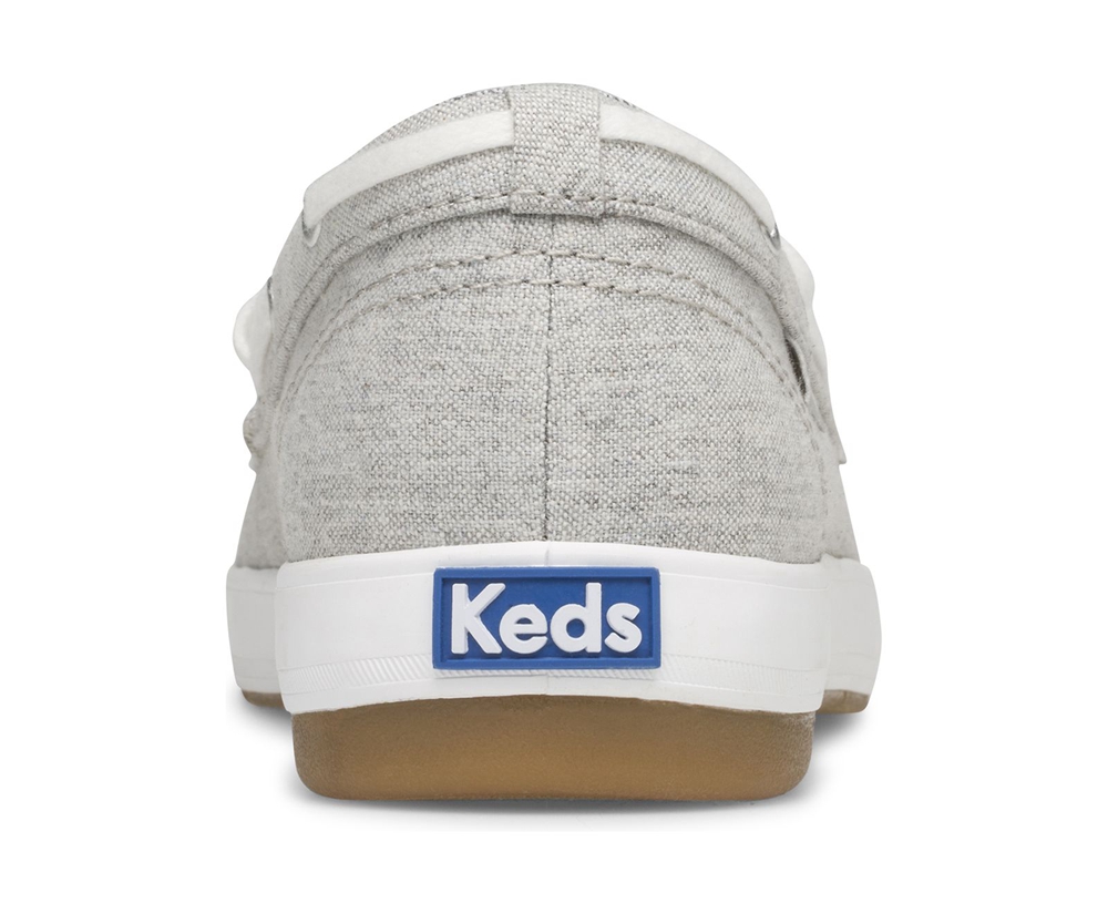 Slip On Γυναικεια - Keds Charter Chambray - Γκρι - CFIHN2578